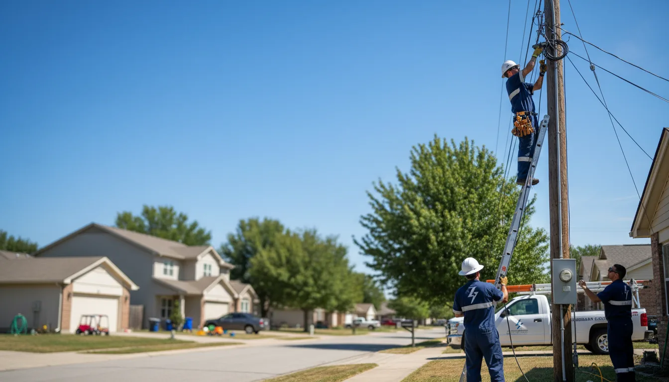 Residential electrician providing installation services in Cawood, KY